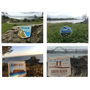 21 Oregon State Parks - "Oregon Coast" Iron-on Patch Set