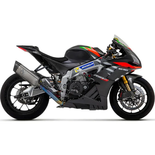 71002PT  Arrow Aprilia RSV 4 1100 Factory 19-20 St.Steel Link Pipe Titanium Pista Silencer With Carbon End Cap And Db Killer