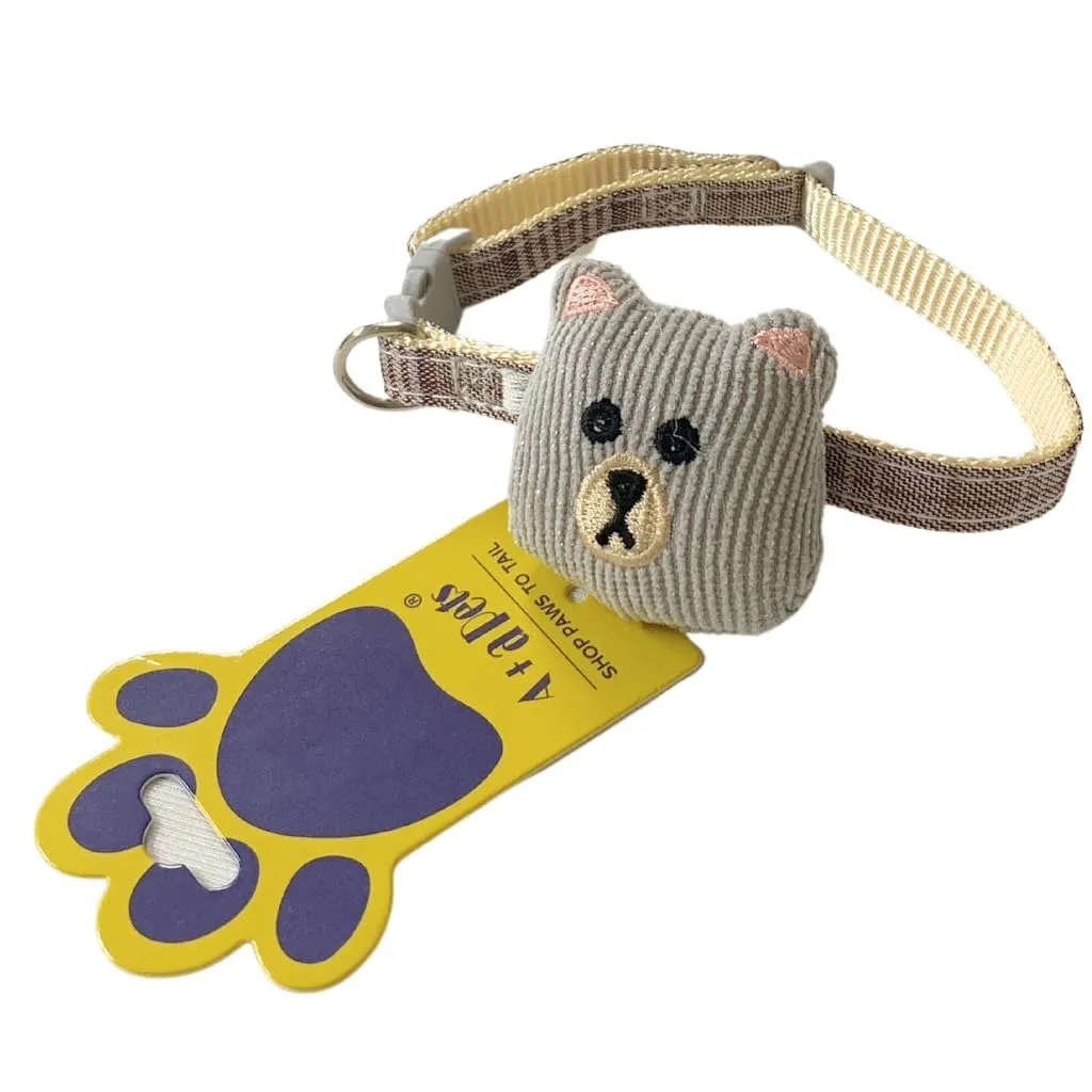 A a Pets' Soft Handmade Everyday Adjustable Cat Collar-2(SET OF 4)