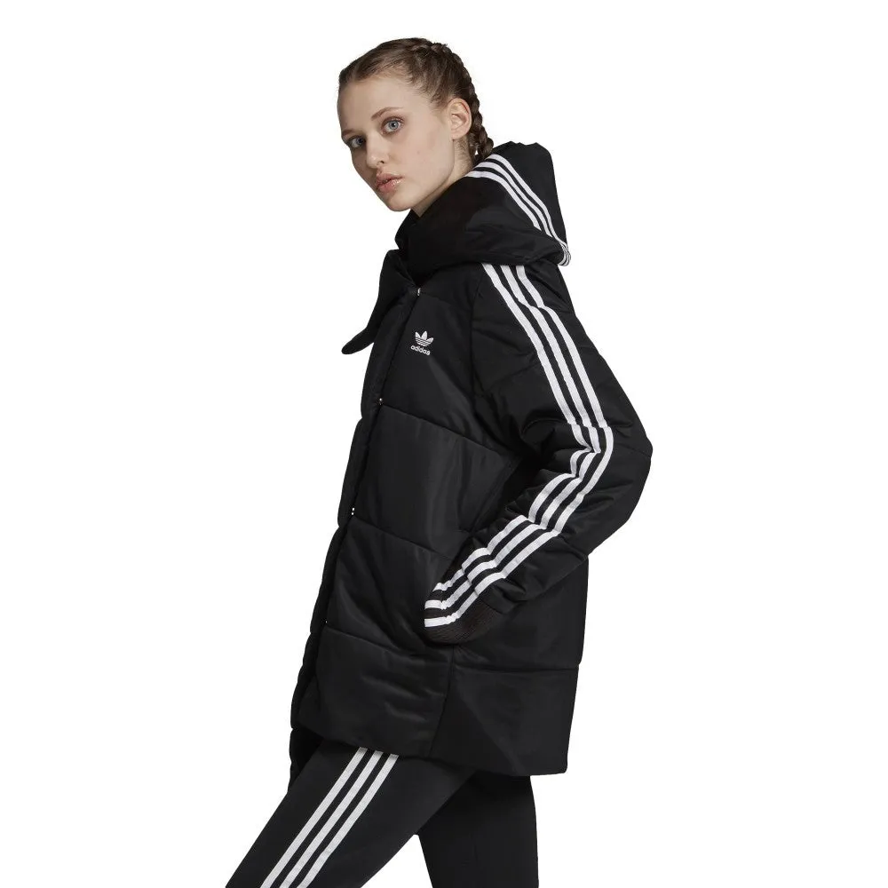 ADIDAS WOMENS PUFFER TRACK JACKET EC1916 BLACK PIUMINO DONNA