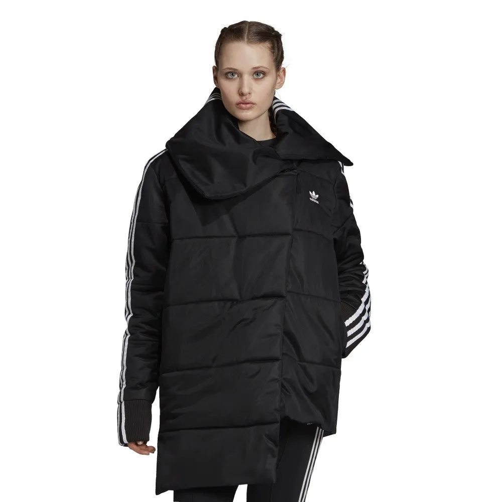 ADIDAS WOMENS PUFFER TRACK JACKET EC1916 BLACK PIUMINO DONNA