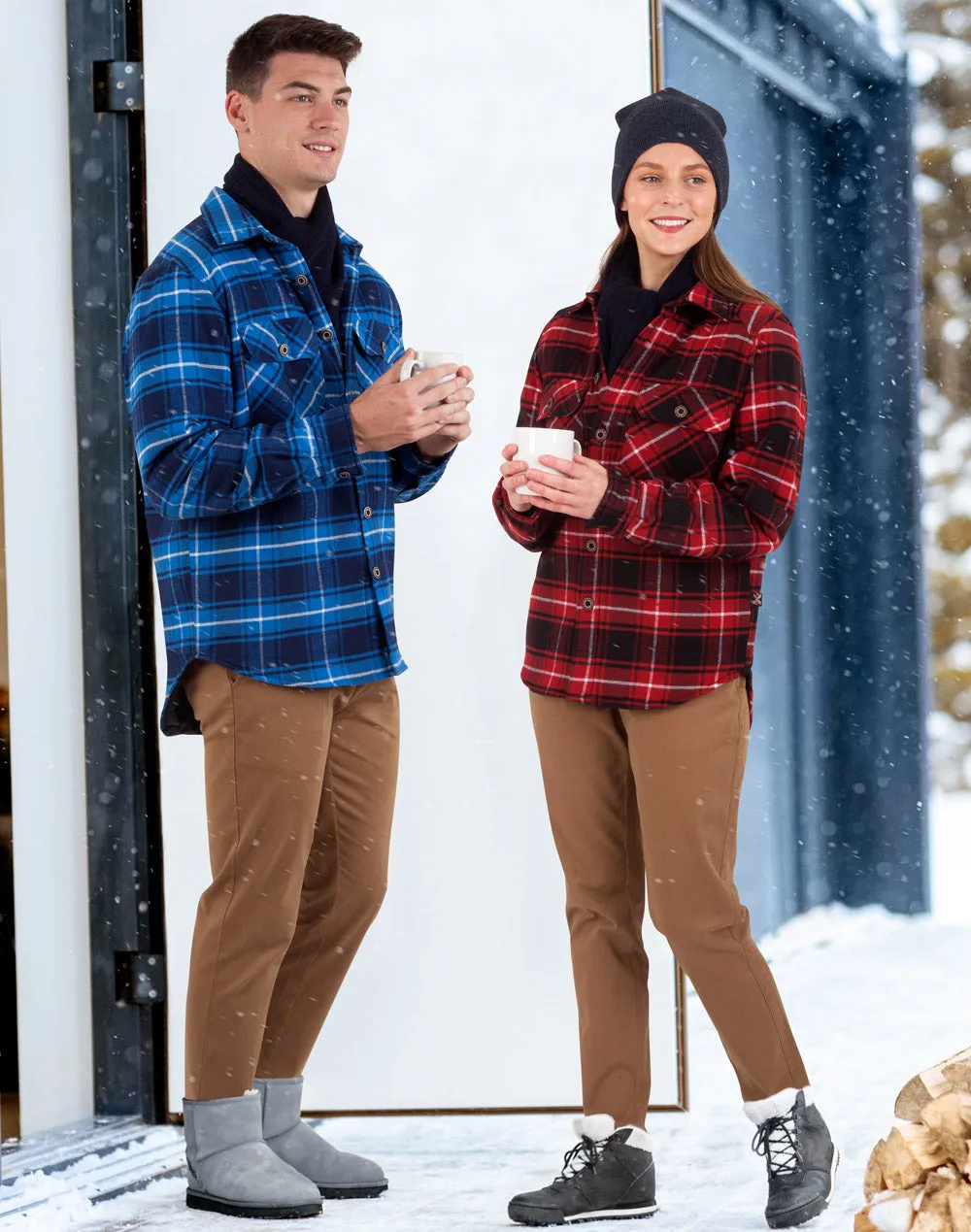 Adults Quilted Flannel Shirt (WS-WT07)