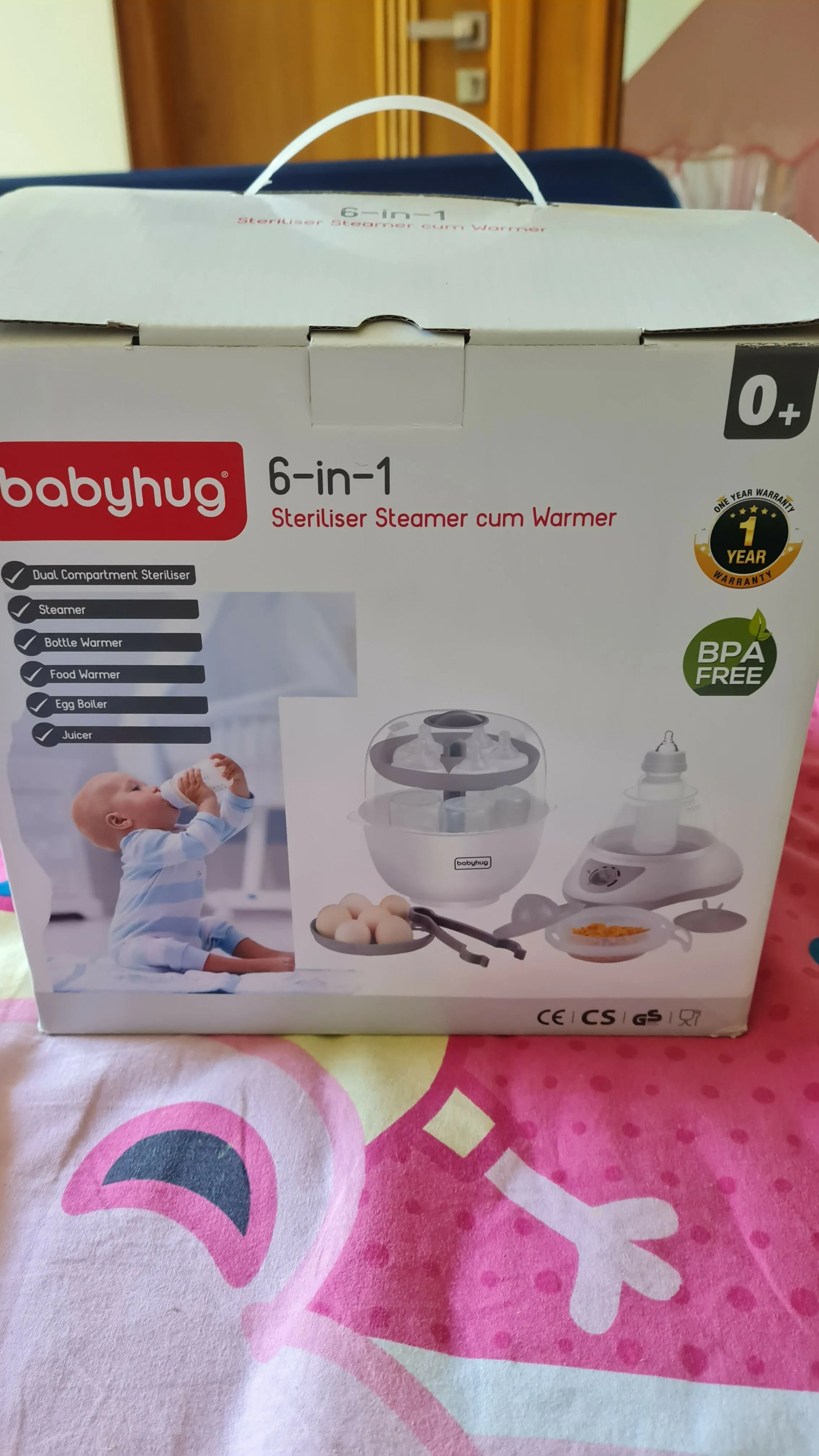 BABYHUG 6 in 1 Steriliser Steamer Cum Warmer