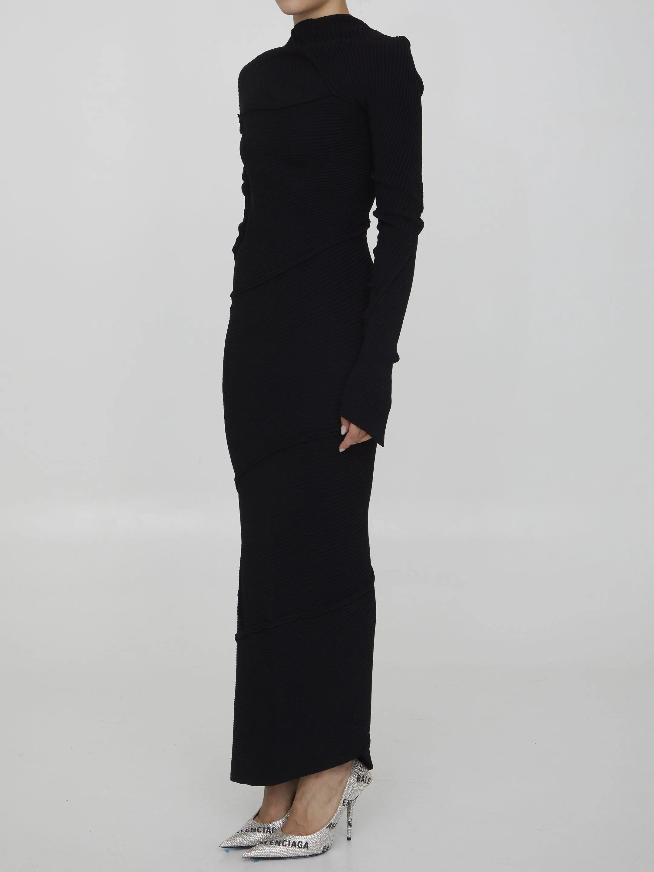 Balenciaga Spiral Maxi Dress