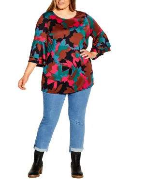 Belle Printed Top | Purple