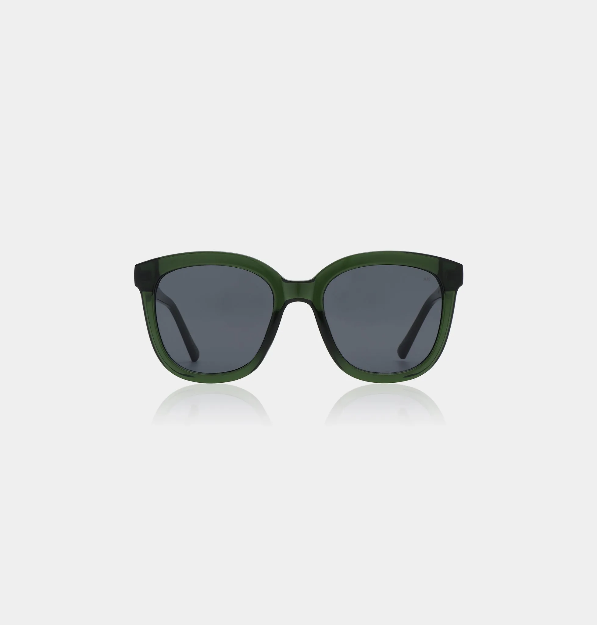Billy Sunglasses - Dark Green Transparent