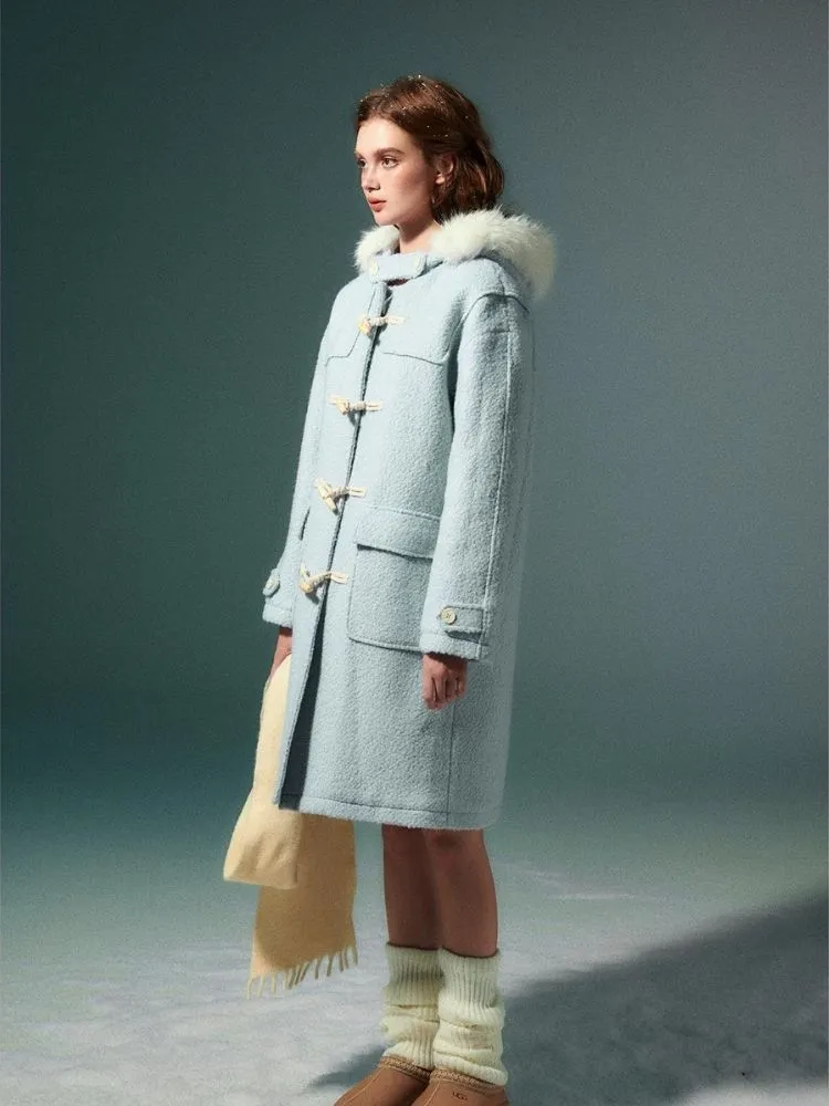 Blue wool coat【s0000004539】