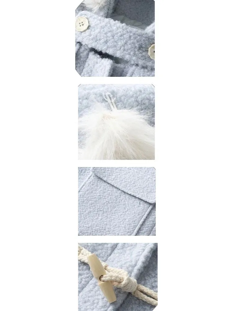 Blue wool coat【s0000004539】