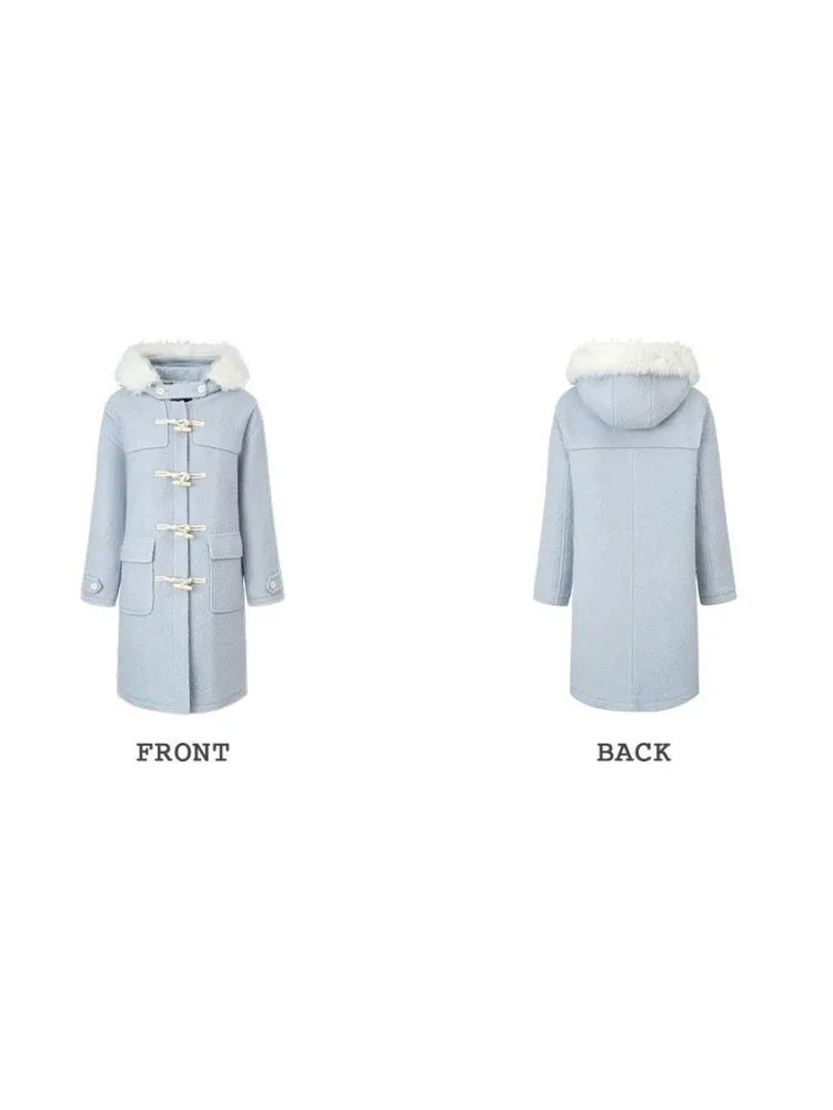 Blue wool coat【s0000004539】