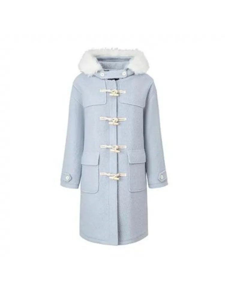 Blue wool coat【s0000004539】