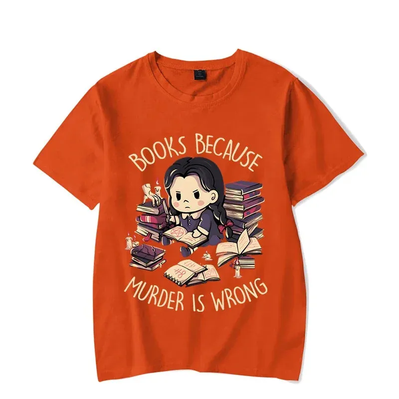 'Books First' Black Harajuku Alt Goth T-Shirt