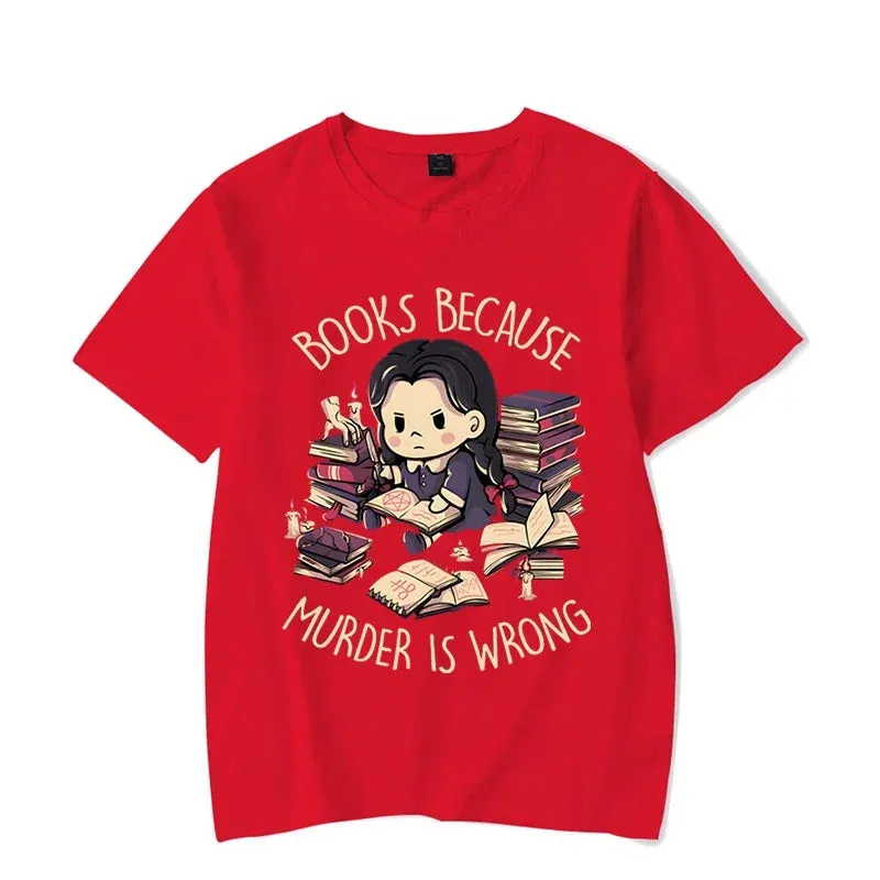 'Books First' Black Harajuku Alt Goth T-Shirt