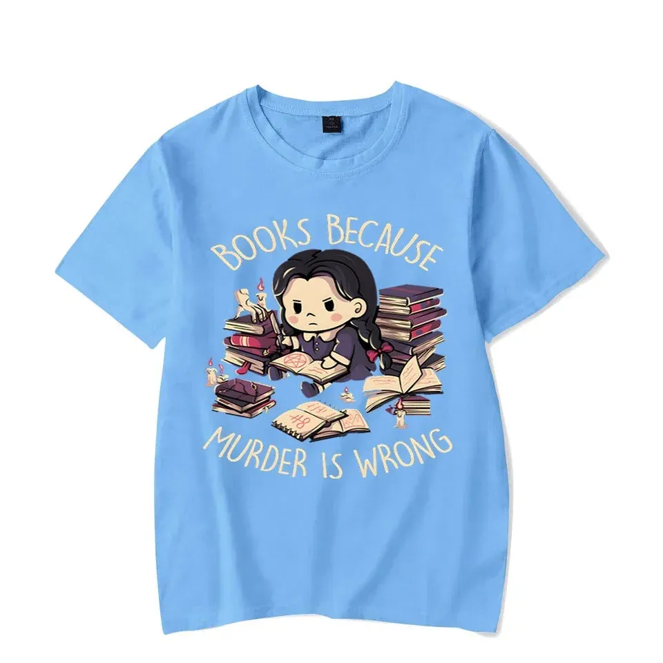'Books First' Black Harajuku Alt Goth T-Shirt