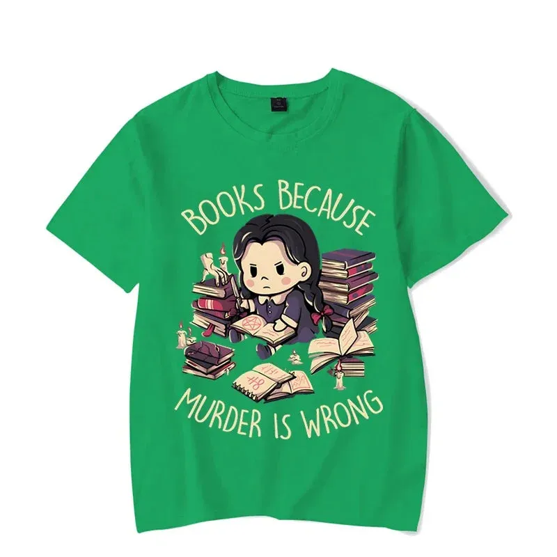 'Books First' Black Harajuku Alt Goth T-Shirt