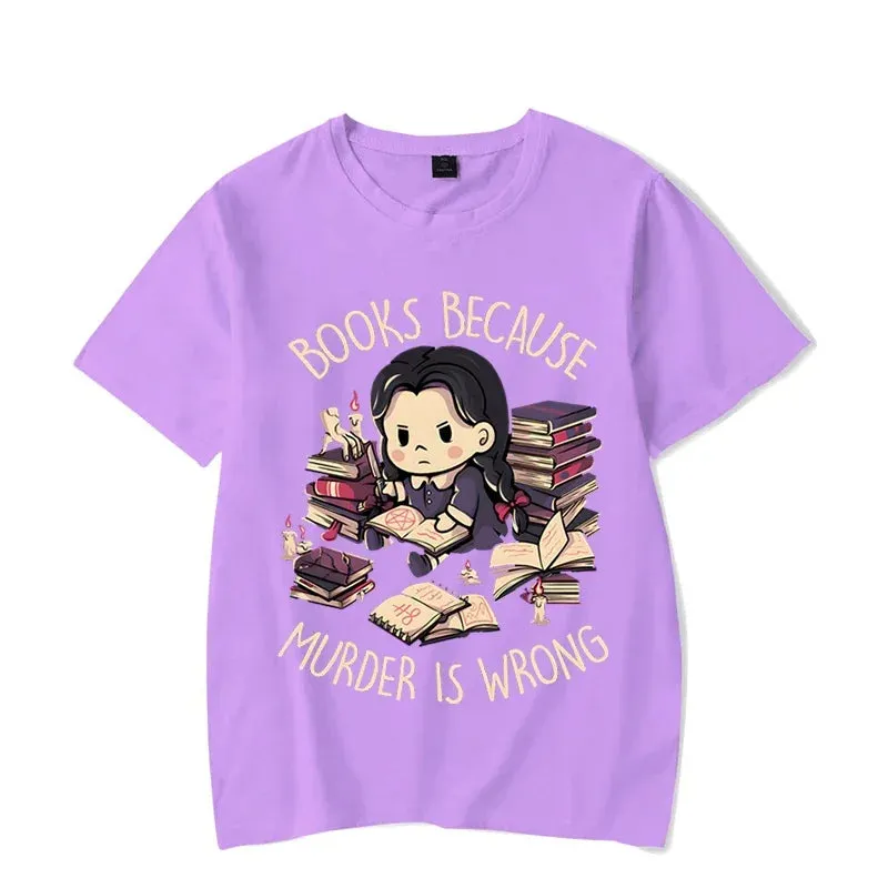 'Books First' Black Harajuku Alt Goth T-Shirt
