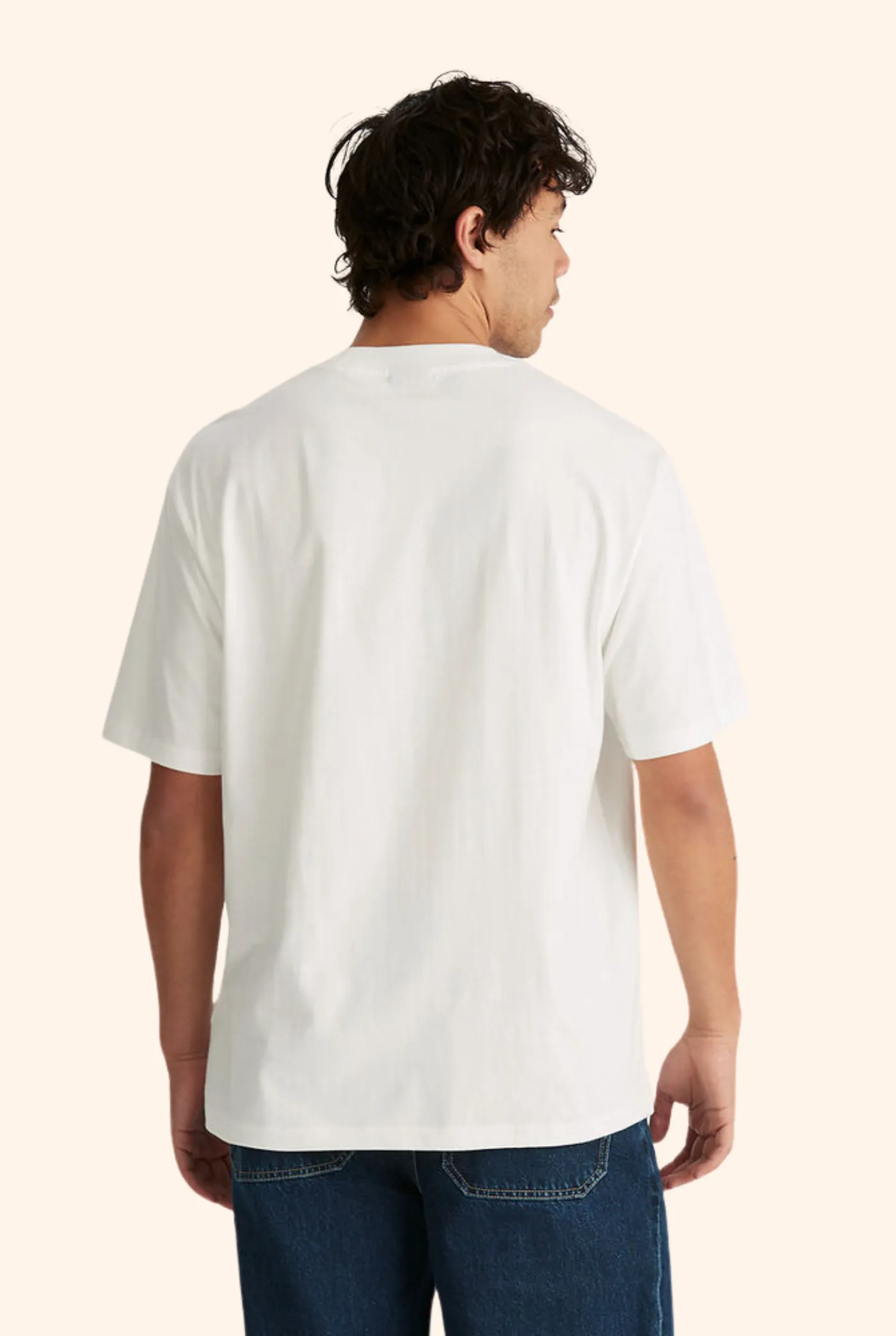 Box Logo Baggy Tee Vintage White