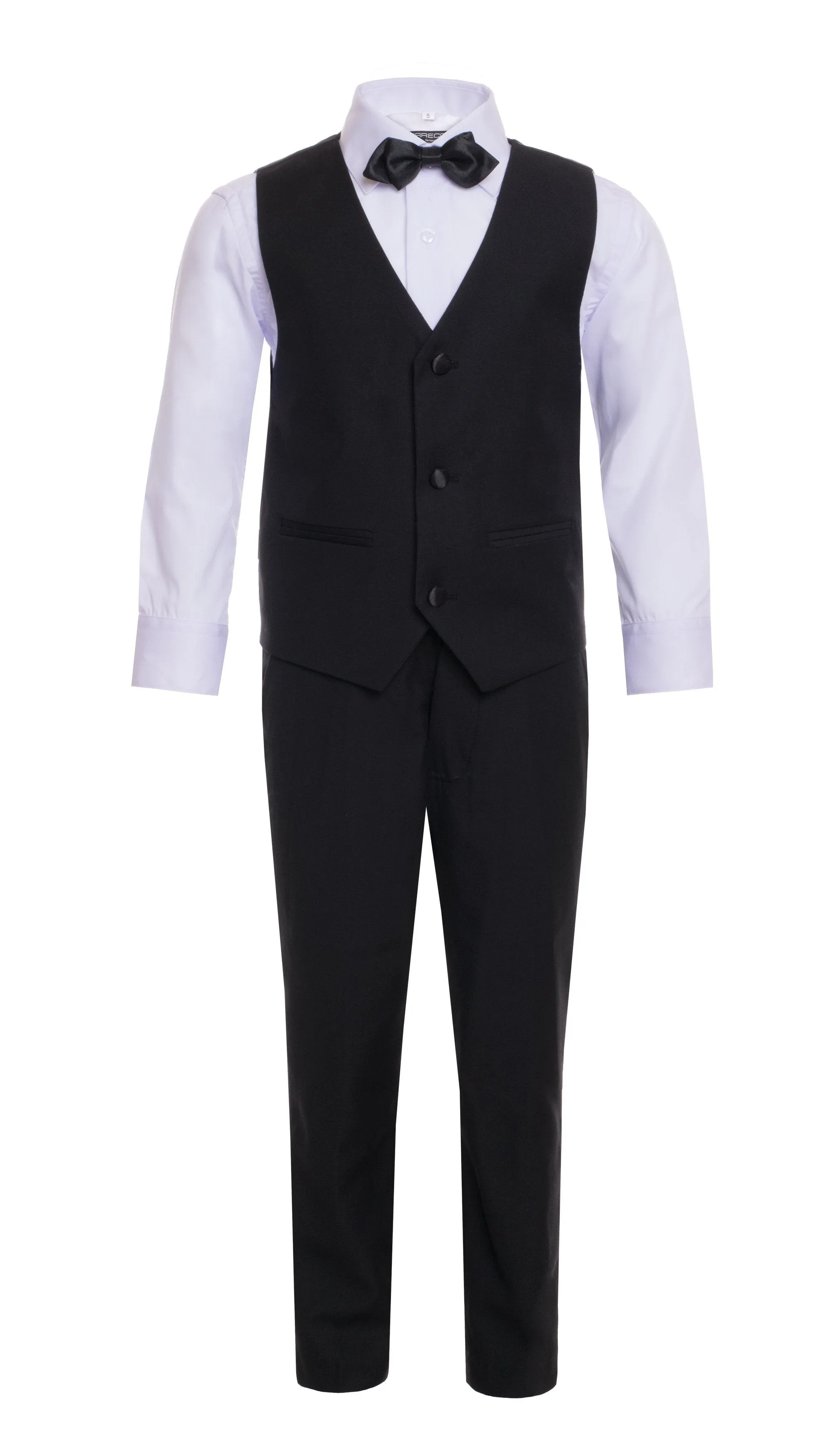 Boys Reno JR 5pc Black Shawl Tuxedo Set