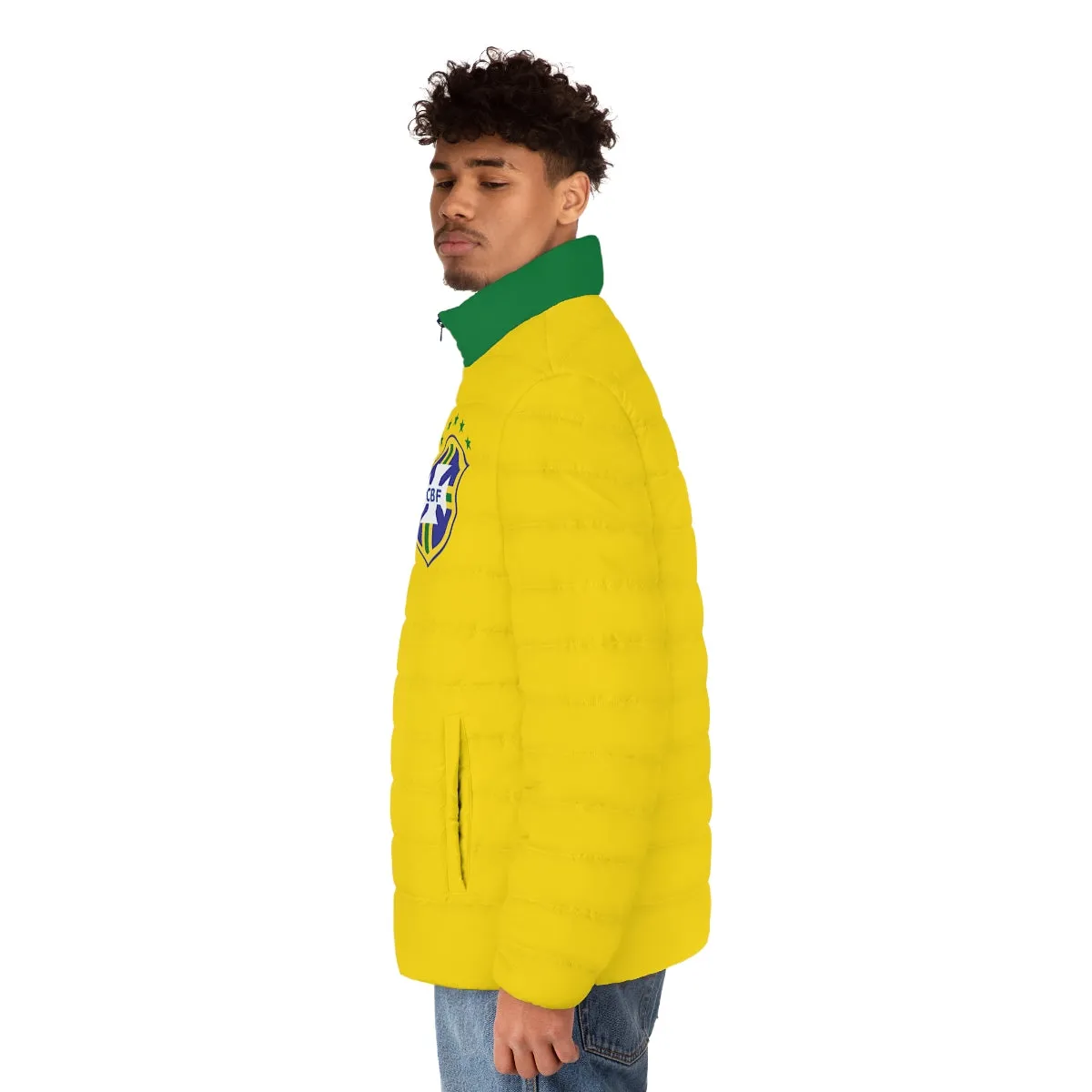 Brazil National Team | Retro Soccer Puffer Jacket