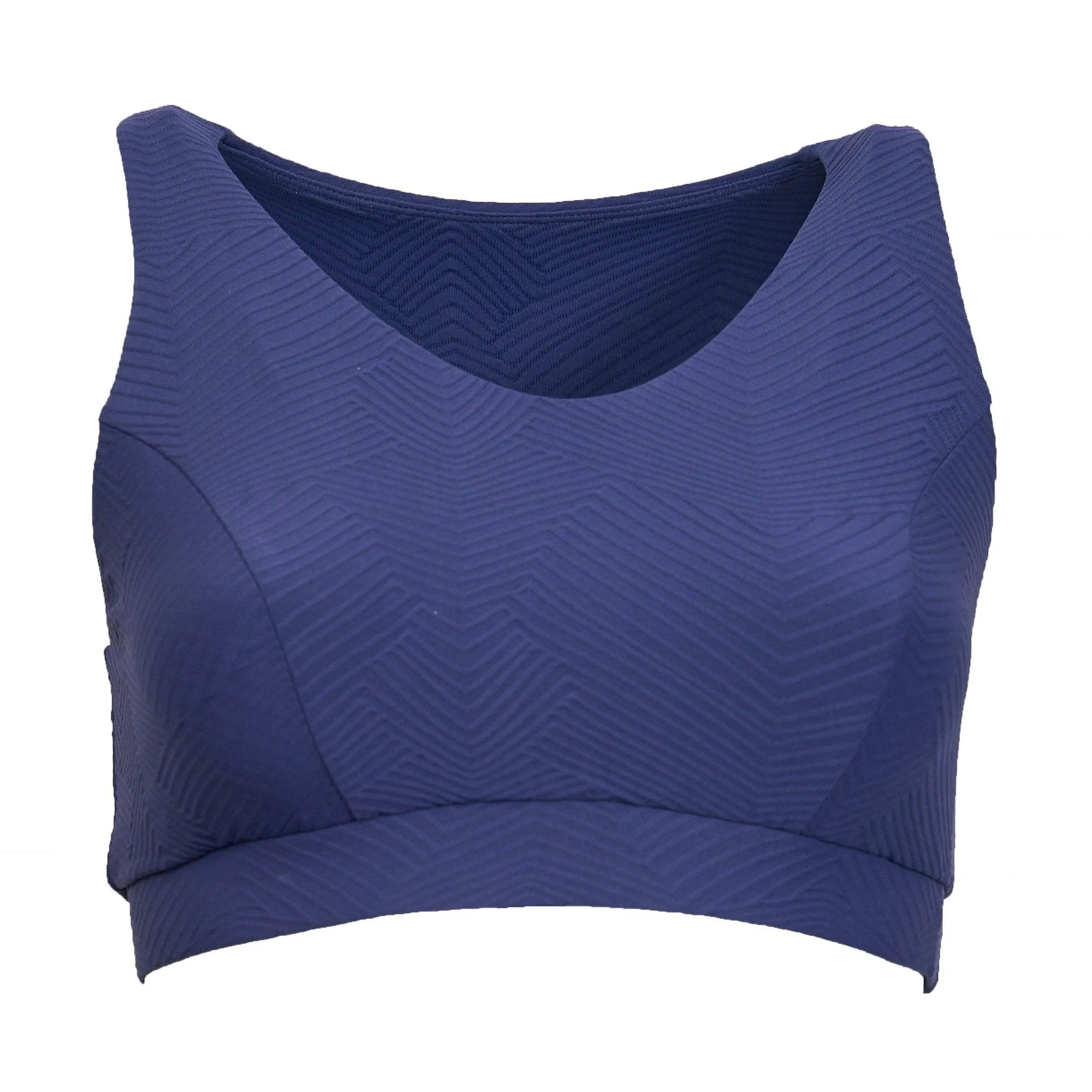 Classic Performance Bra Top - Ink Ridges Pattern