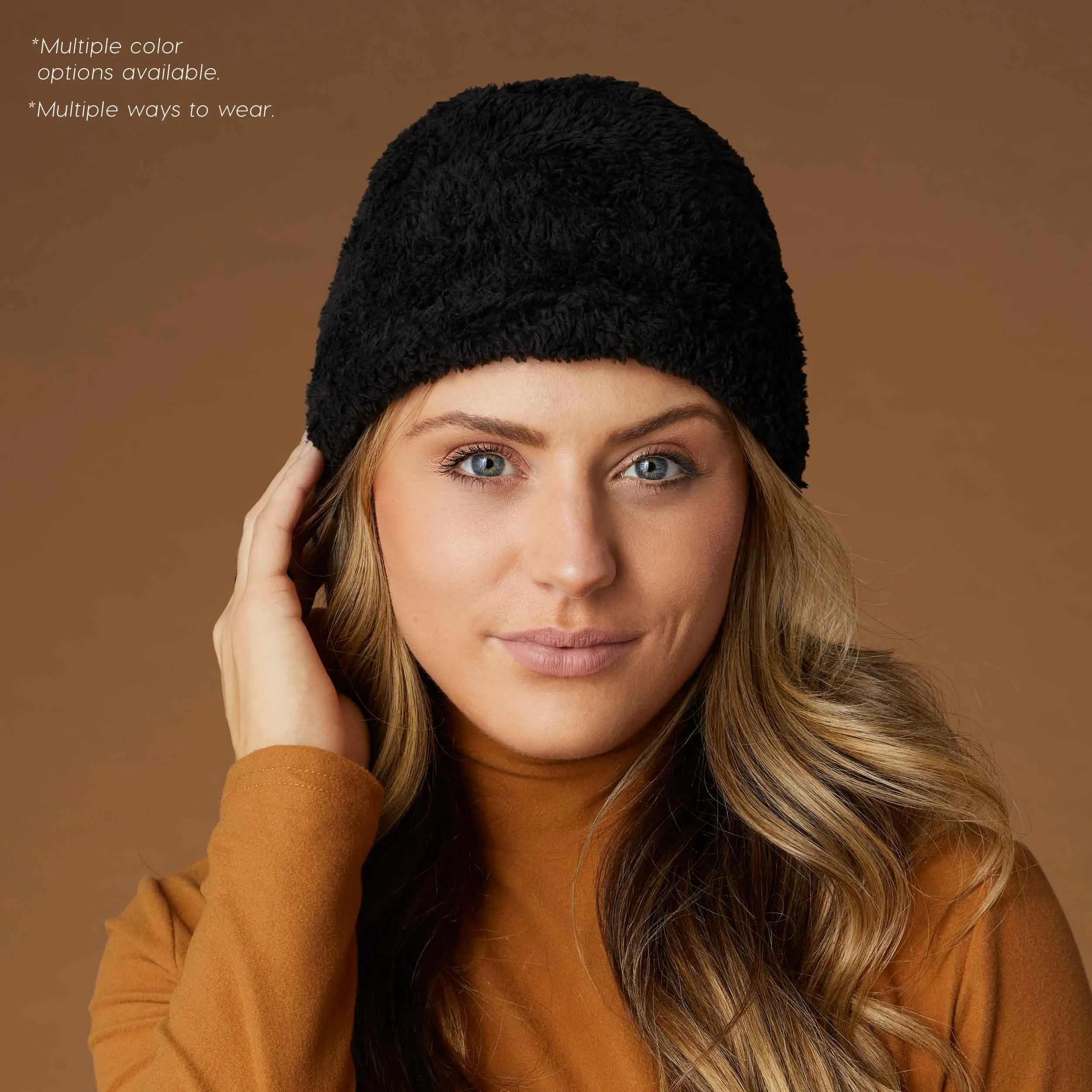 Convertible Snood with Sherpa - Blue