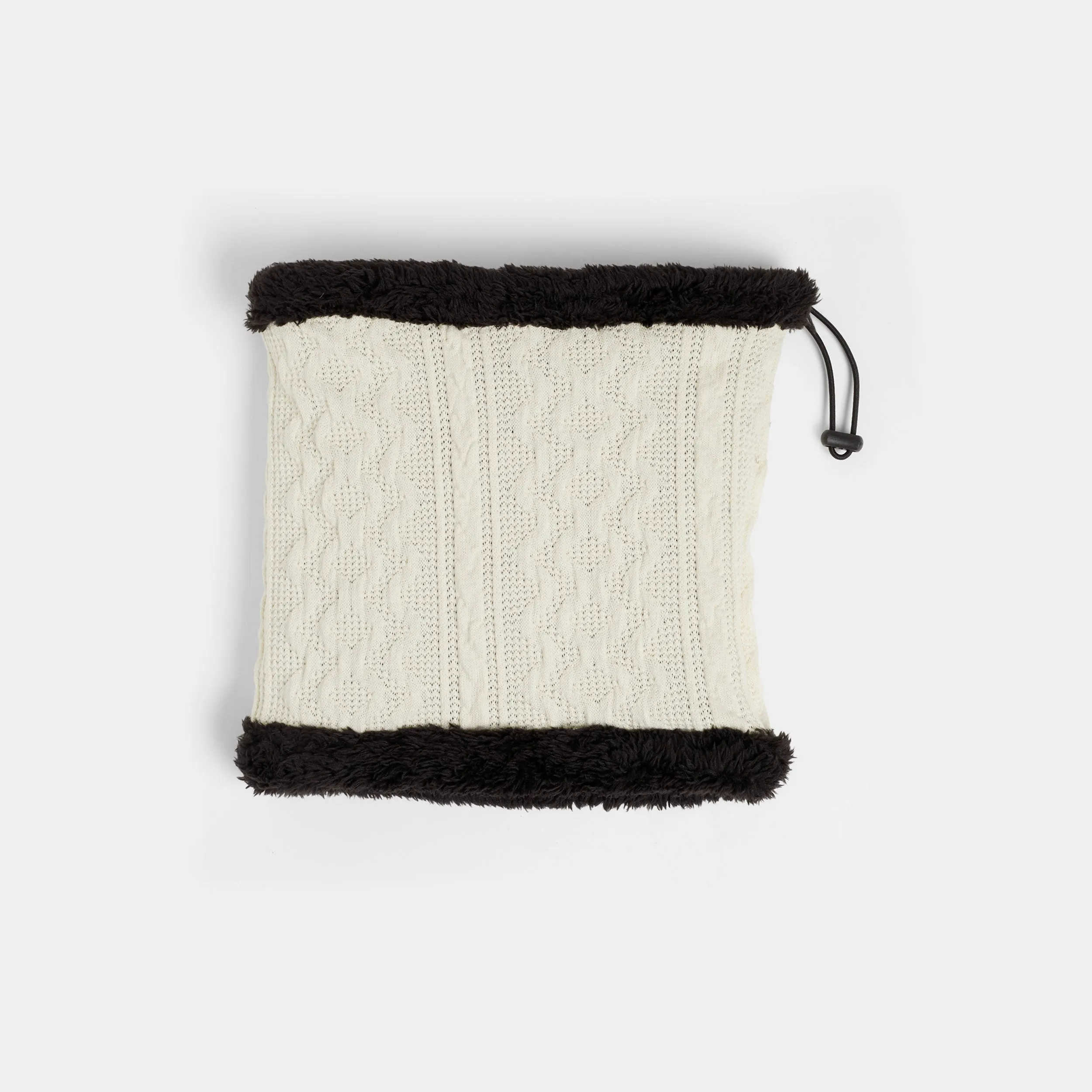 Convertible Snood with Sherpa - Cream