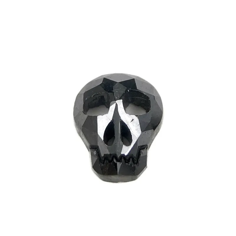 DIA158 Carved Black Diamond Skull