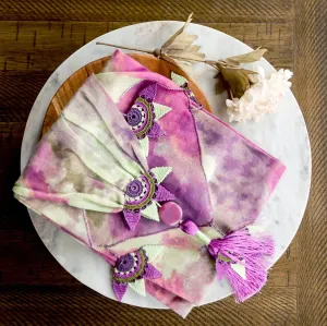 Dye Floral Scarf