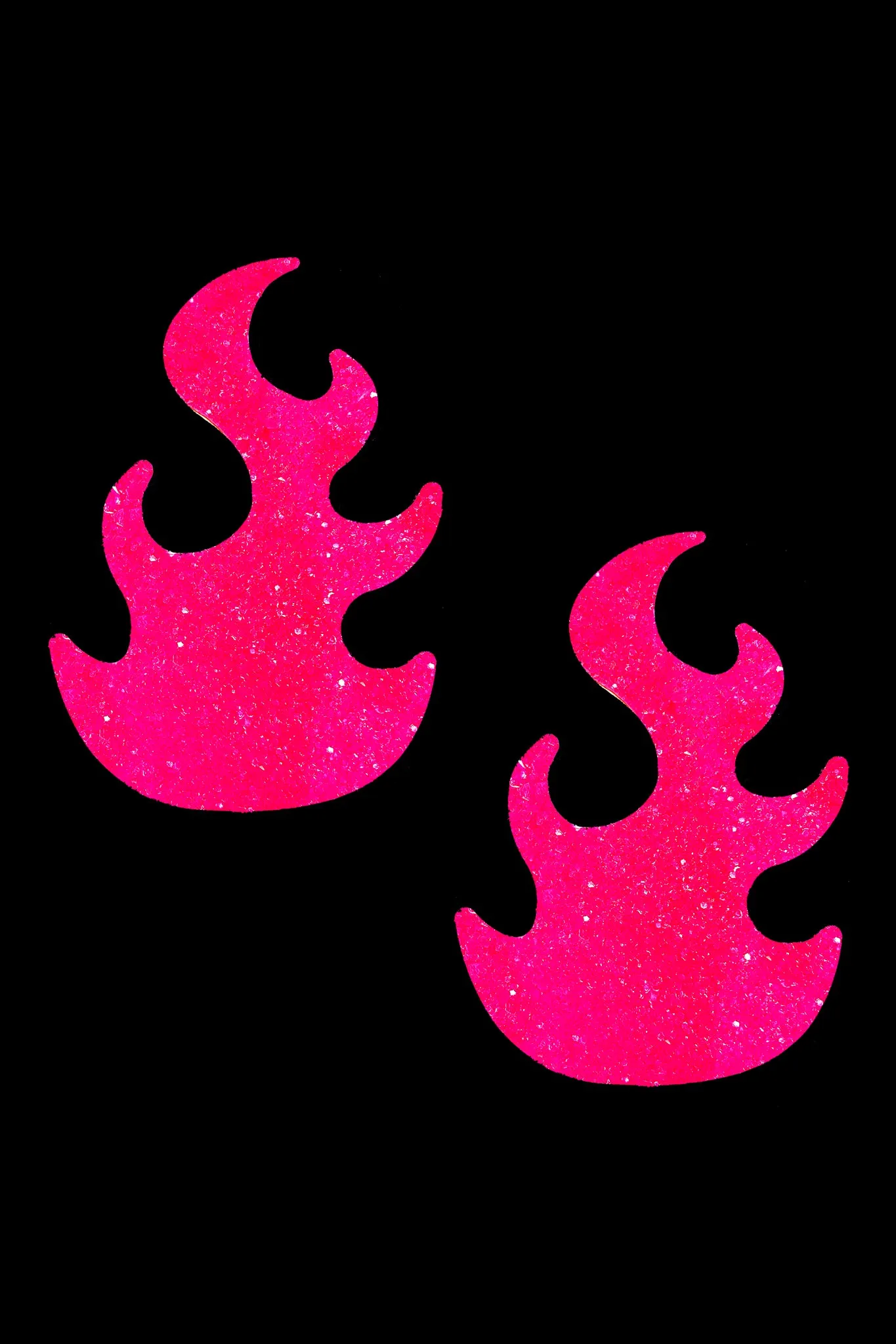 Edgy Reflective Pink Flame Nipztix