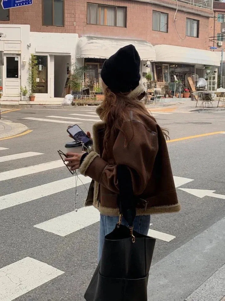 Fashionkova Sadie Faux Leather Jacket
