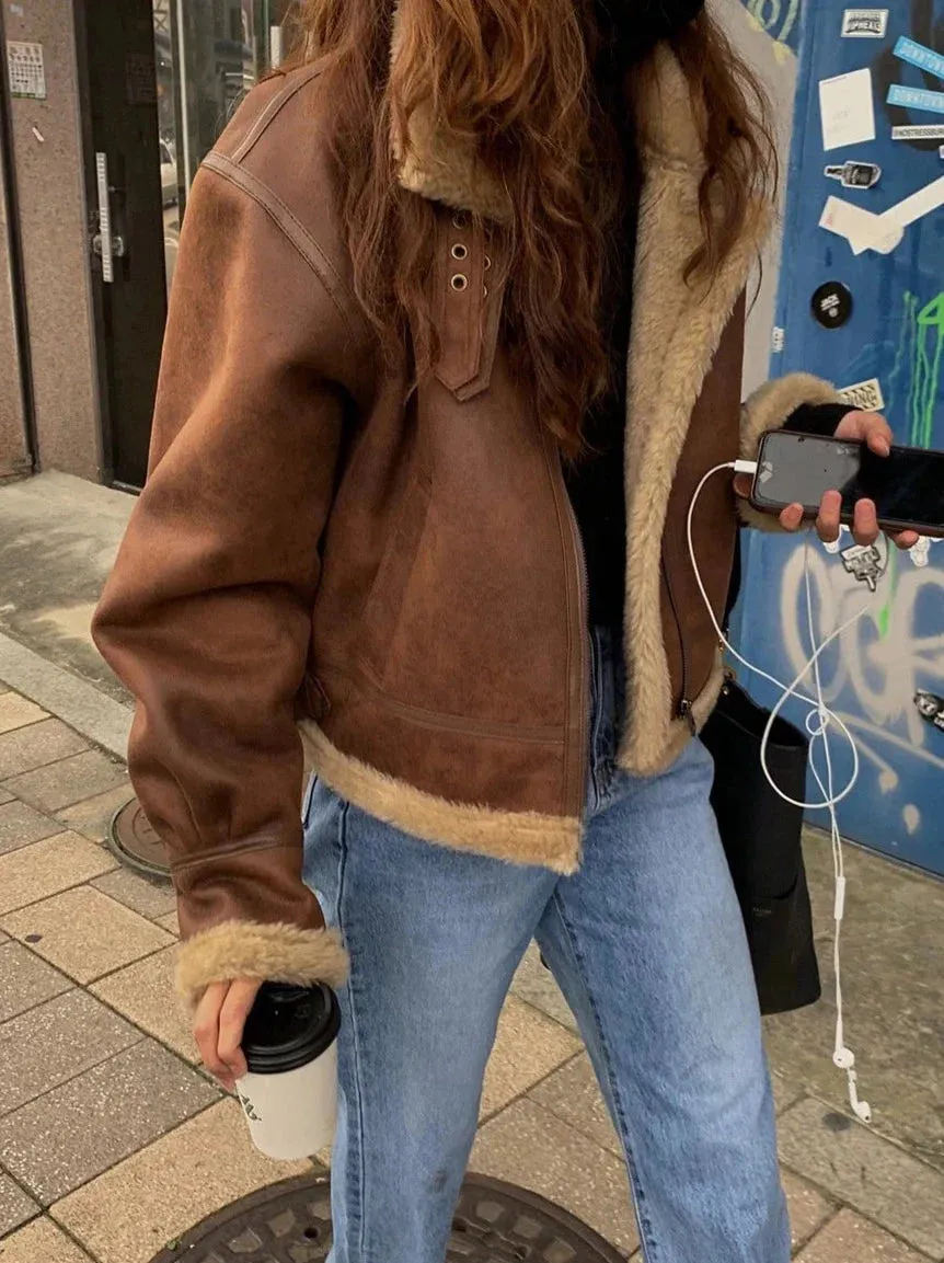 Fashionkova Sadie Faux Leather Jacket