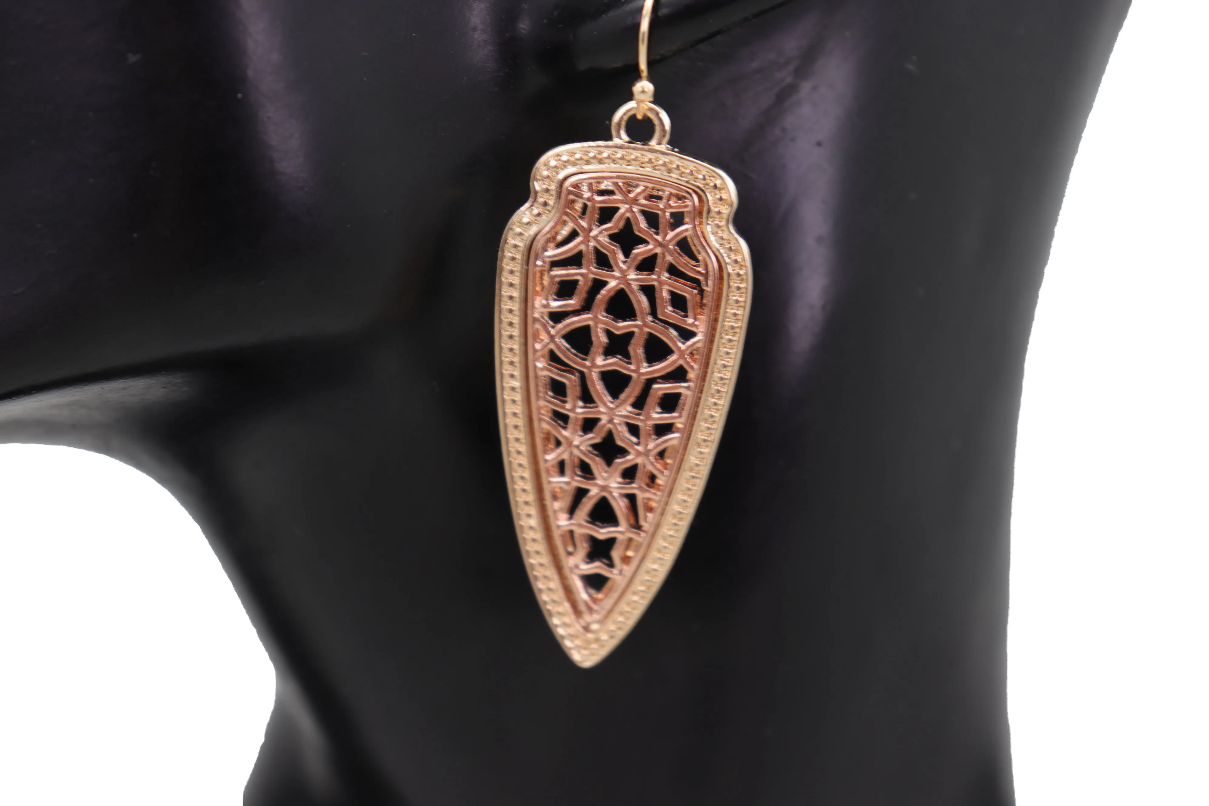 Filagree Arrowhead Dangle Earrings