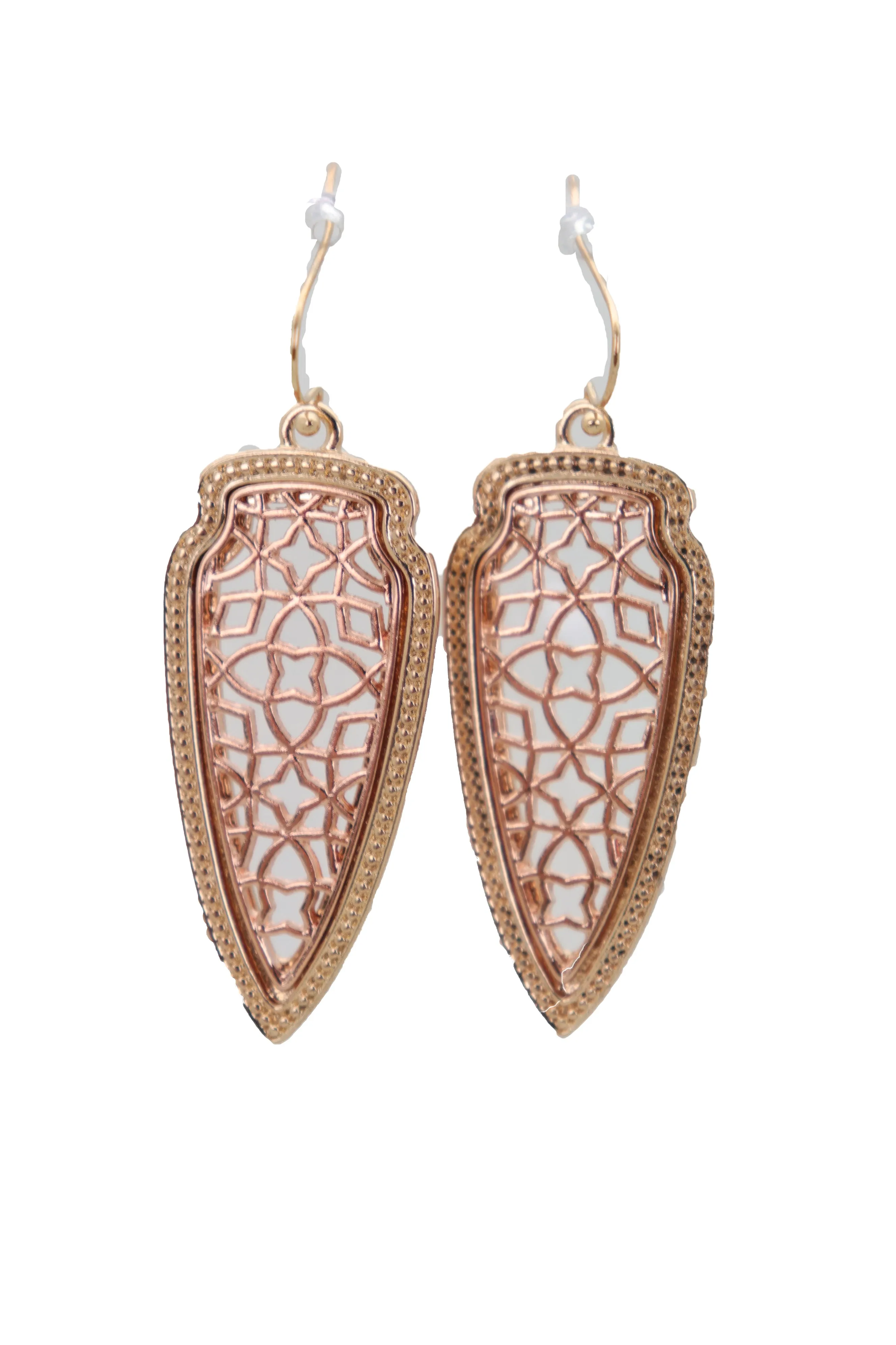 Filagree Arrowhead Dangle Earrings