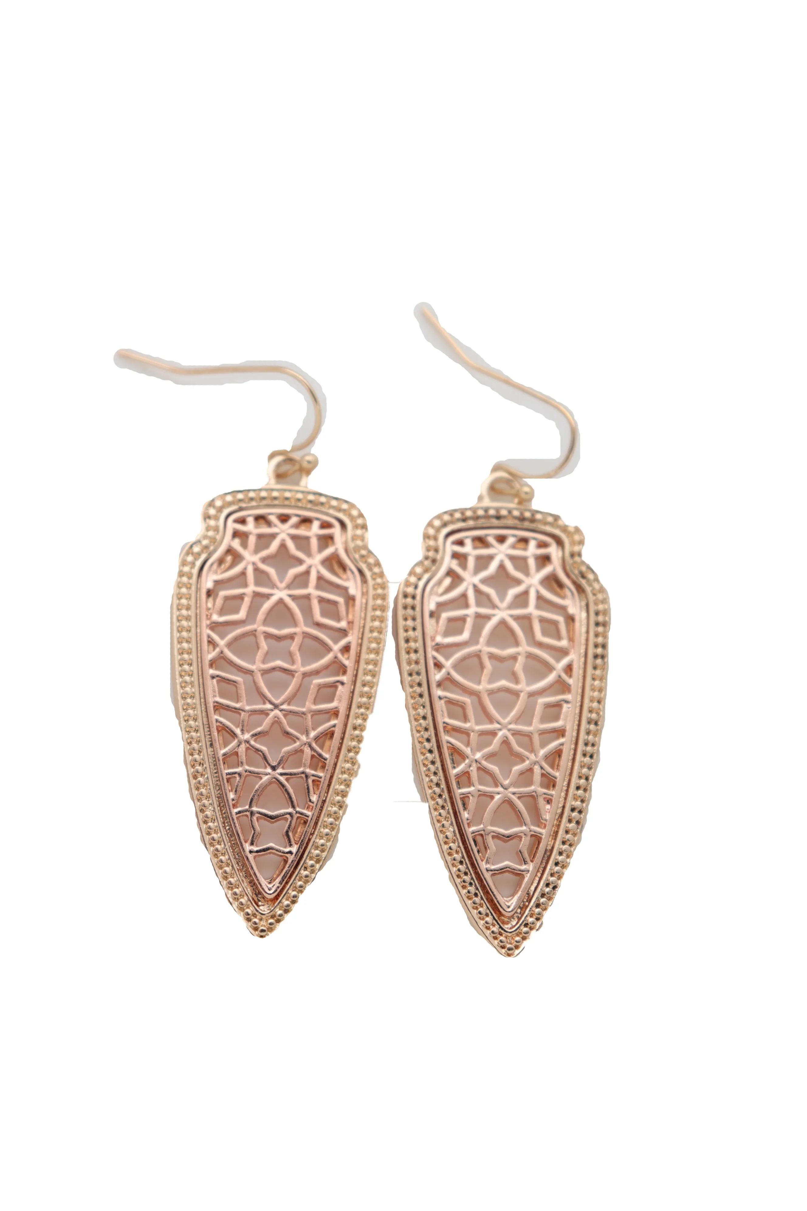 Filagree Arrowhead Dangle Earrings