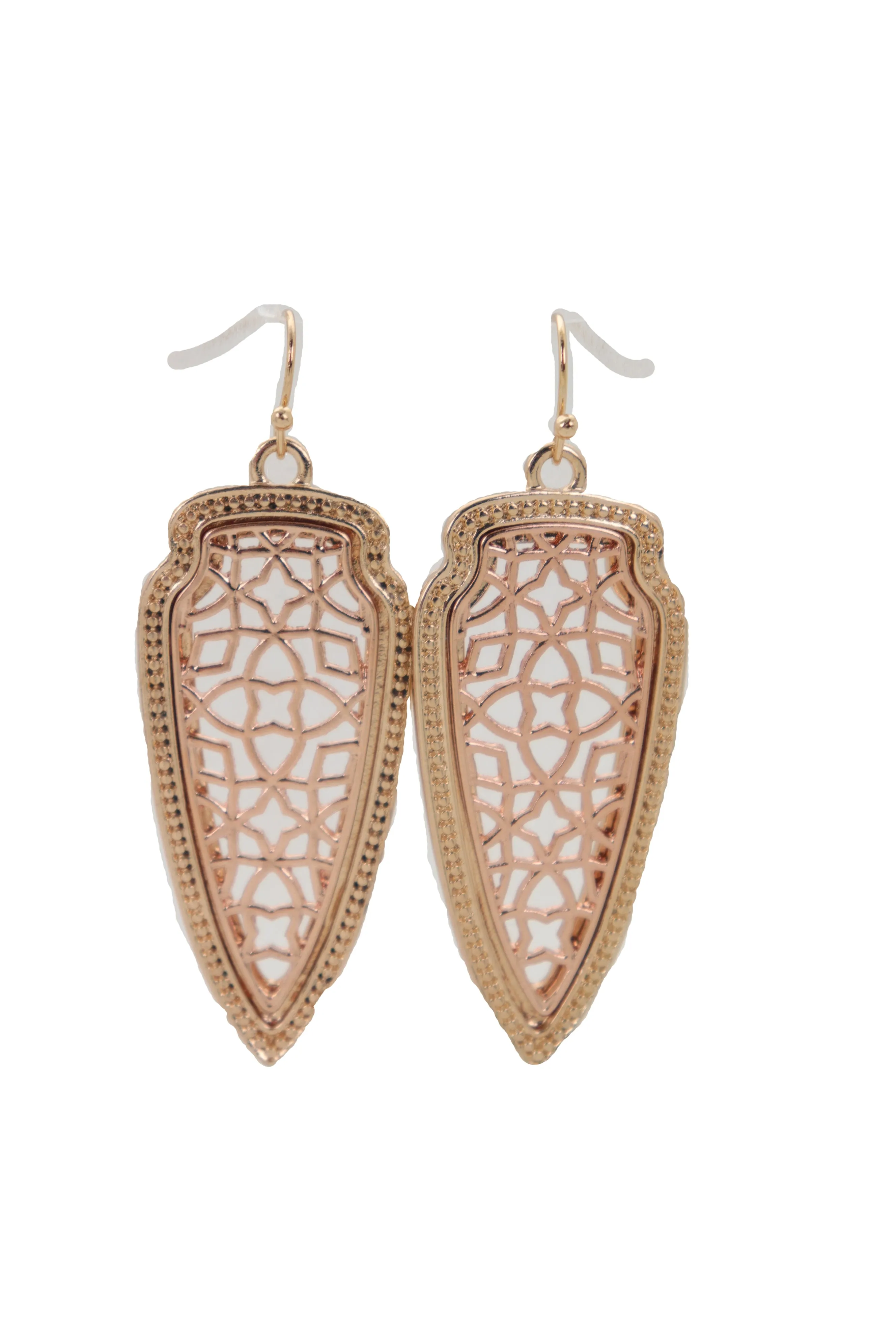 Filagree Arrowhead Dangle Earrings