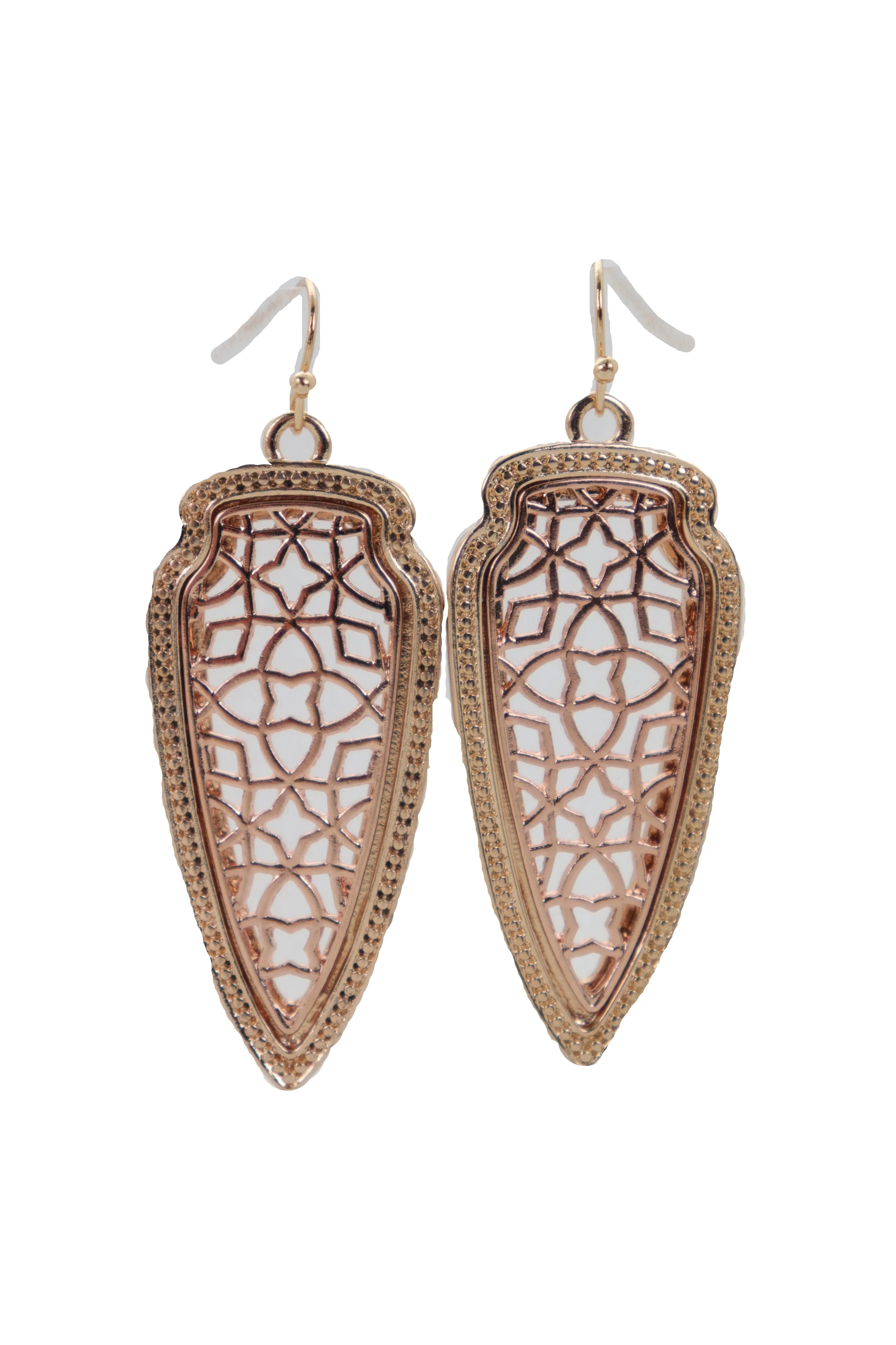 Filagree Arrowhead Dangle Earrings