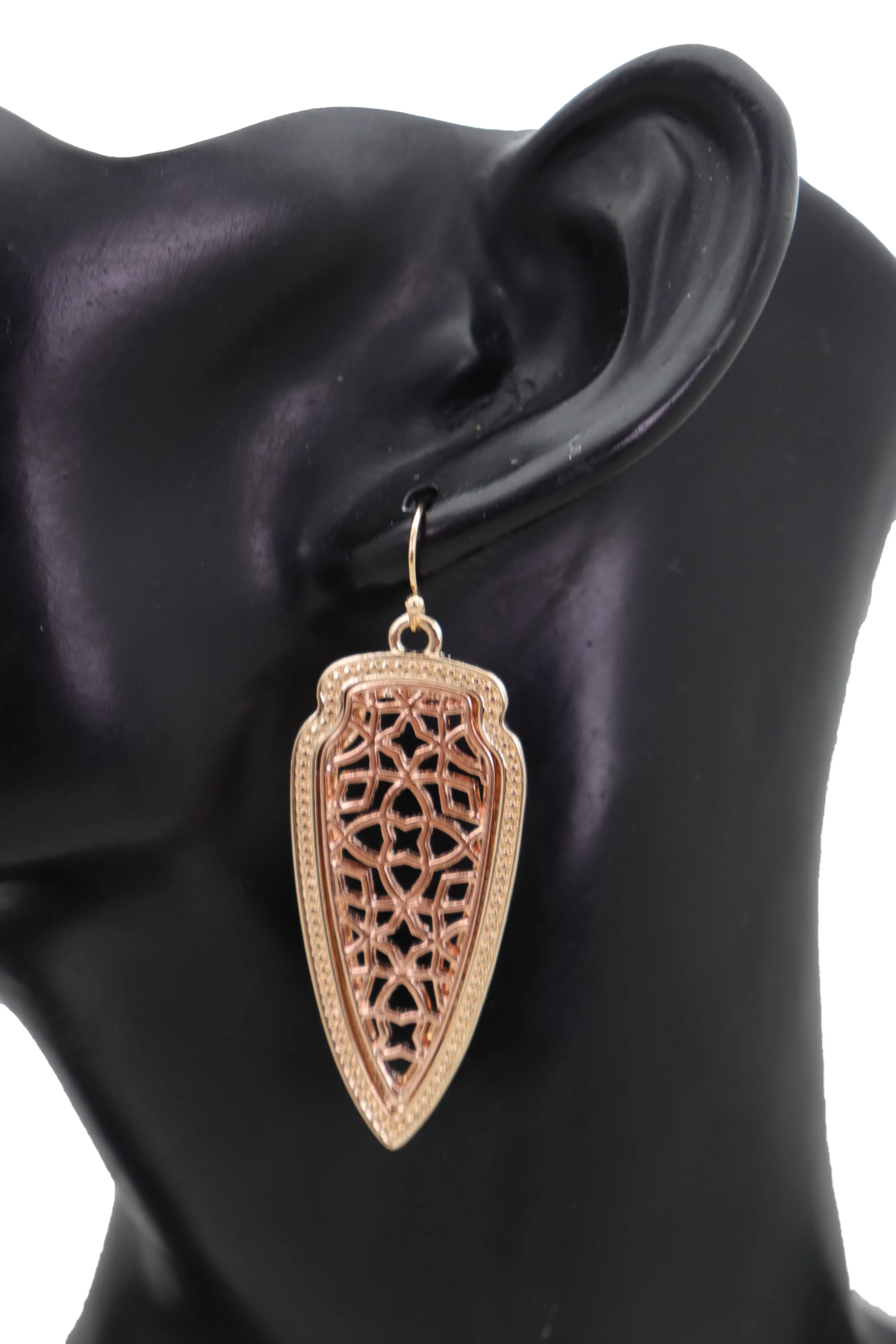 Filagree Arrowhead Dangle Earrings