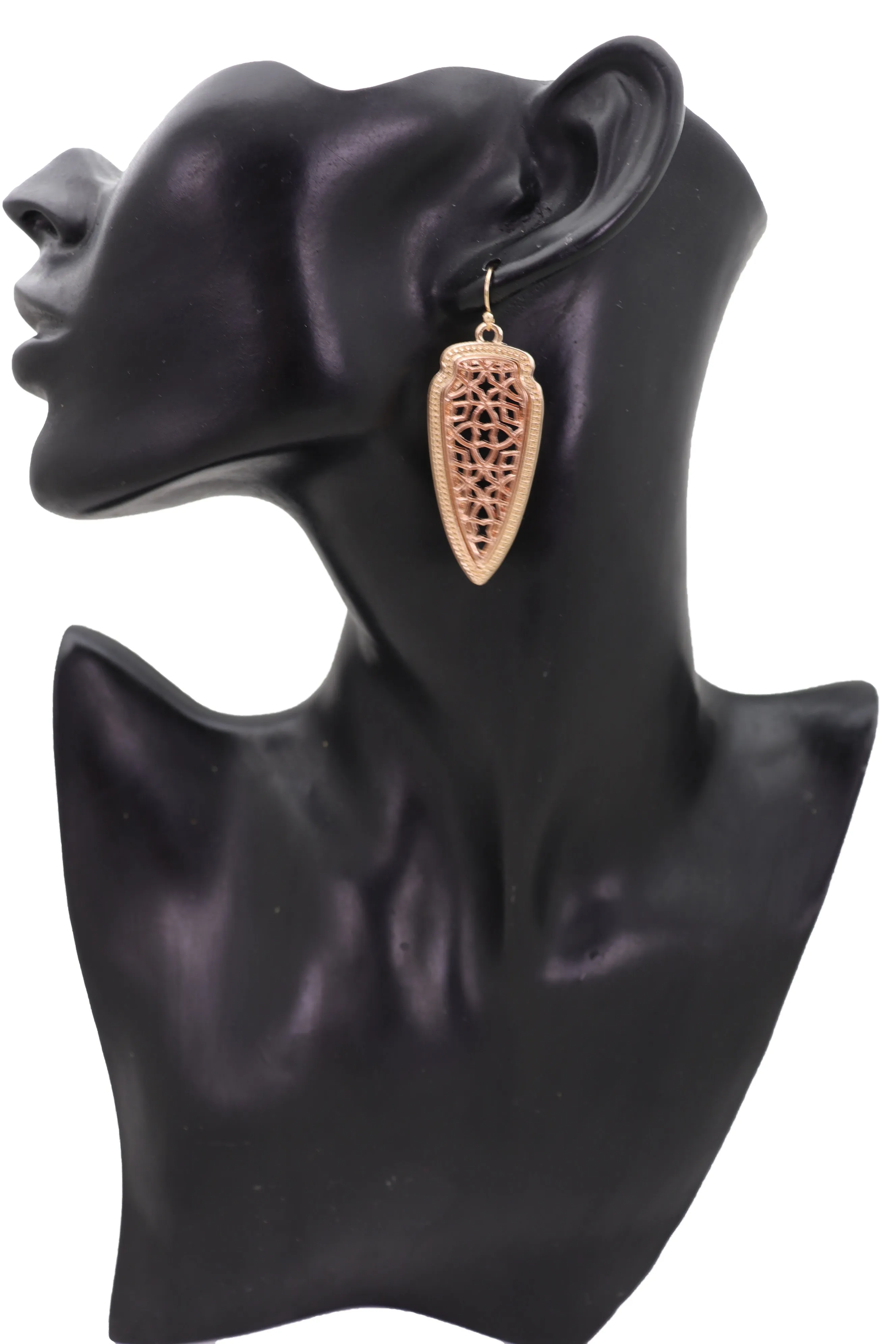 Filagree Arrowhead Dangle Earrings