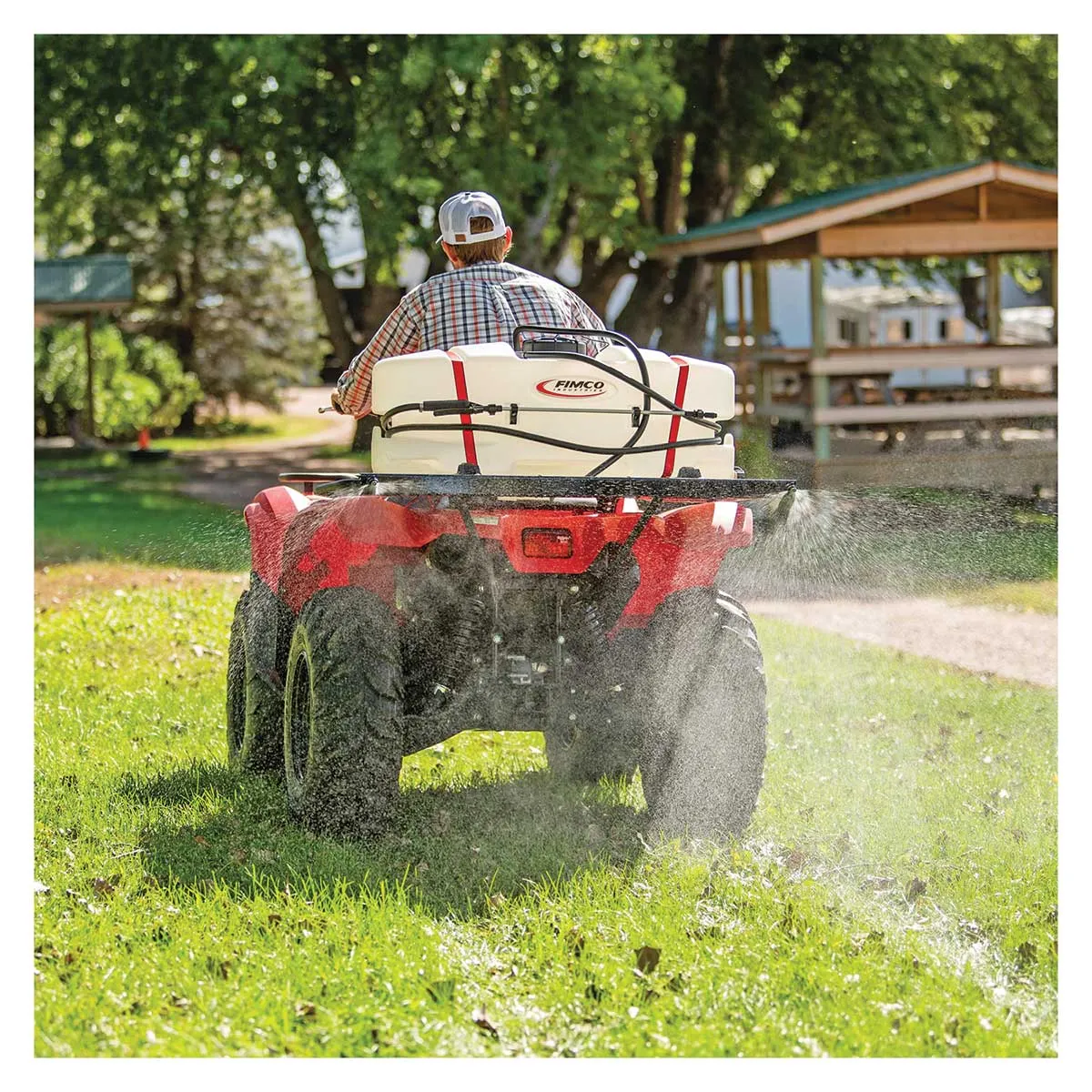 Fimco 15-Gallon ATV Sprayer 2.4 gpm 2 Nozzle