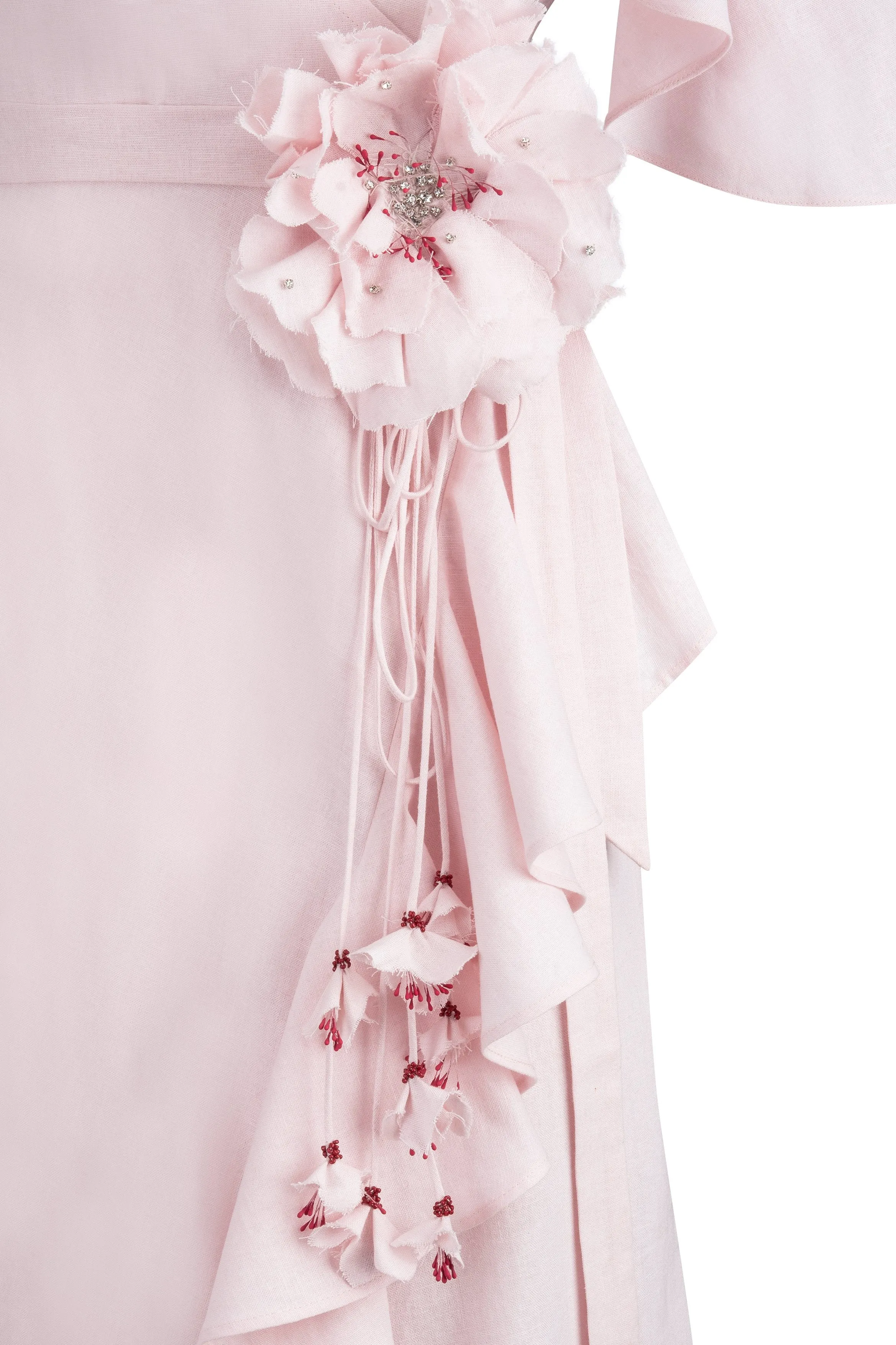 Gol Wrap Dress - Pink