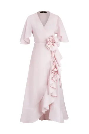 Gol Wrap Dress - Pink