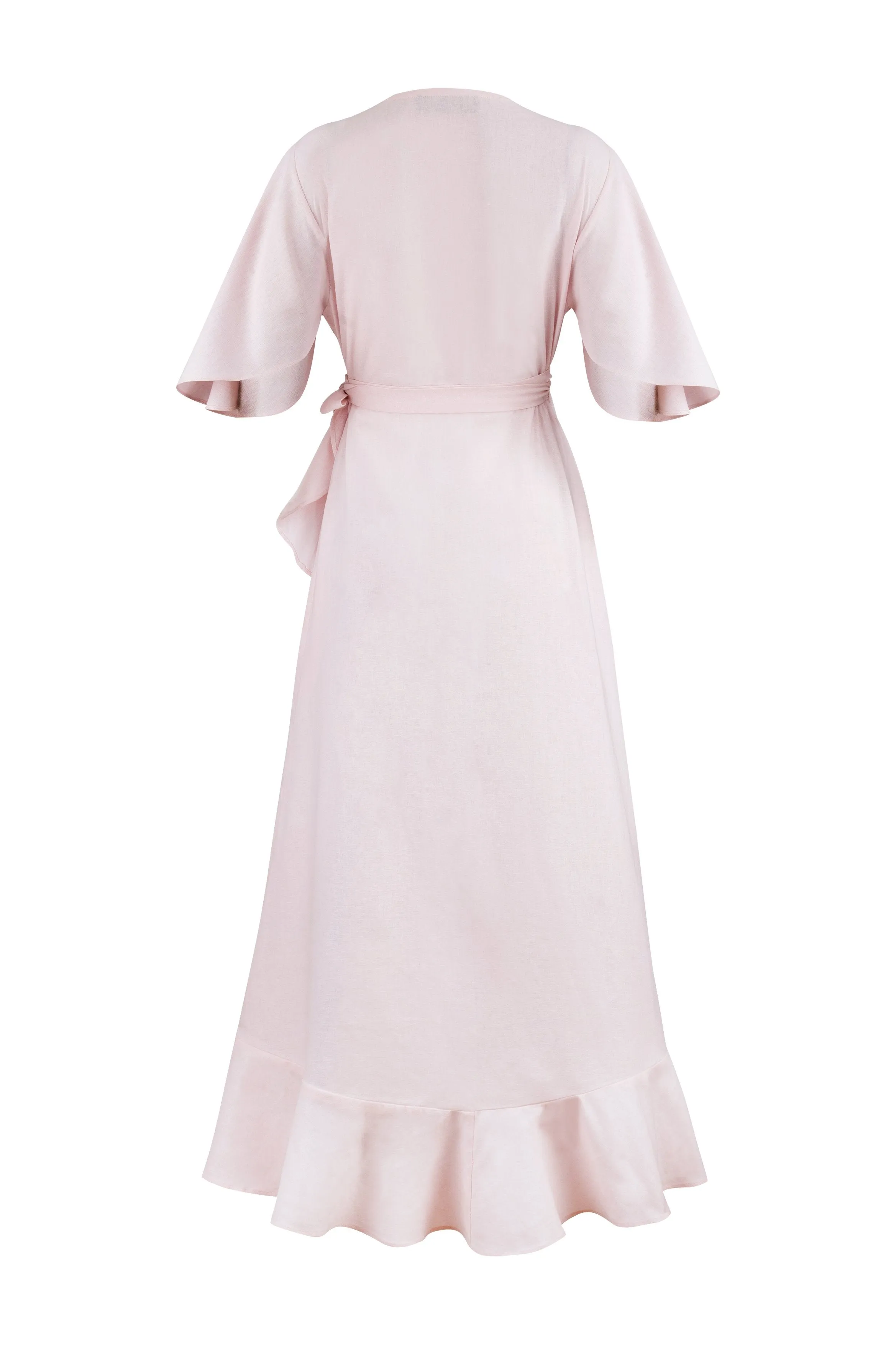 Gol Wrap Dress - Pink
