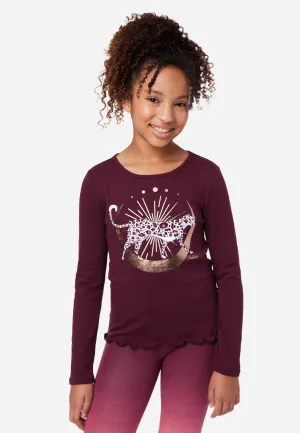 Graphic Scoop Neck Tee