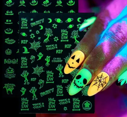 Halloween Nail Stickers (Glow In the DARK!)