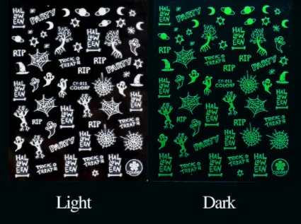 Halloween Nail Stickers (Glow In the DARK!)