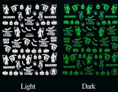 Halloween Nail Stickers (Glow In the DARK!)