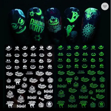 Halloween Nail Stickers (Glow In the DARK!)