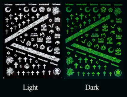 Halloween Nail Stickers (Glow In the DARK!)