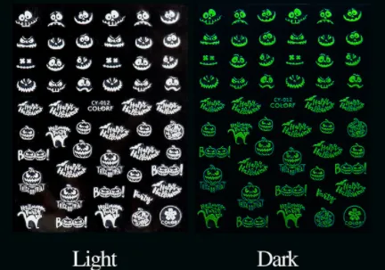 Halloween Nail Stickers (Glow In the DARK!)