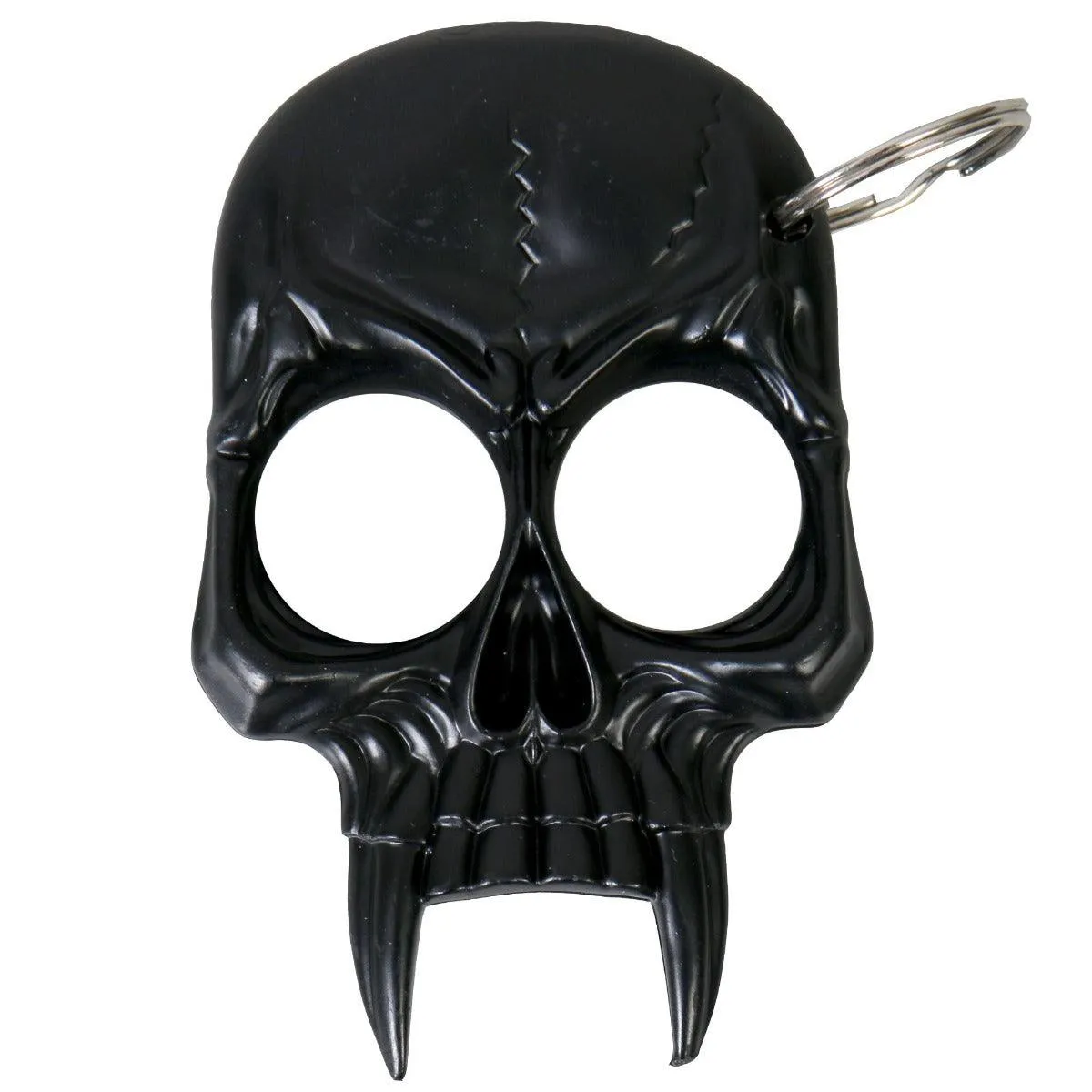 Hot Leathers Black Skull Defense Key Chain