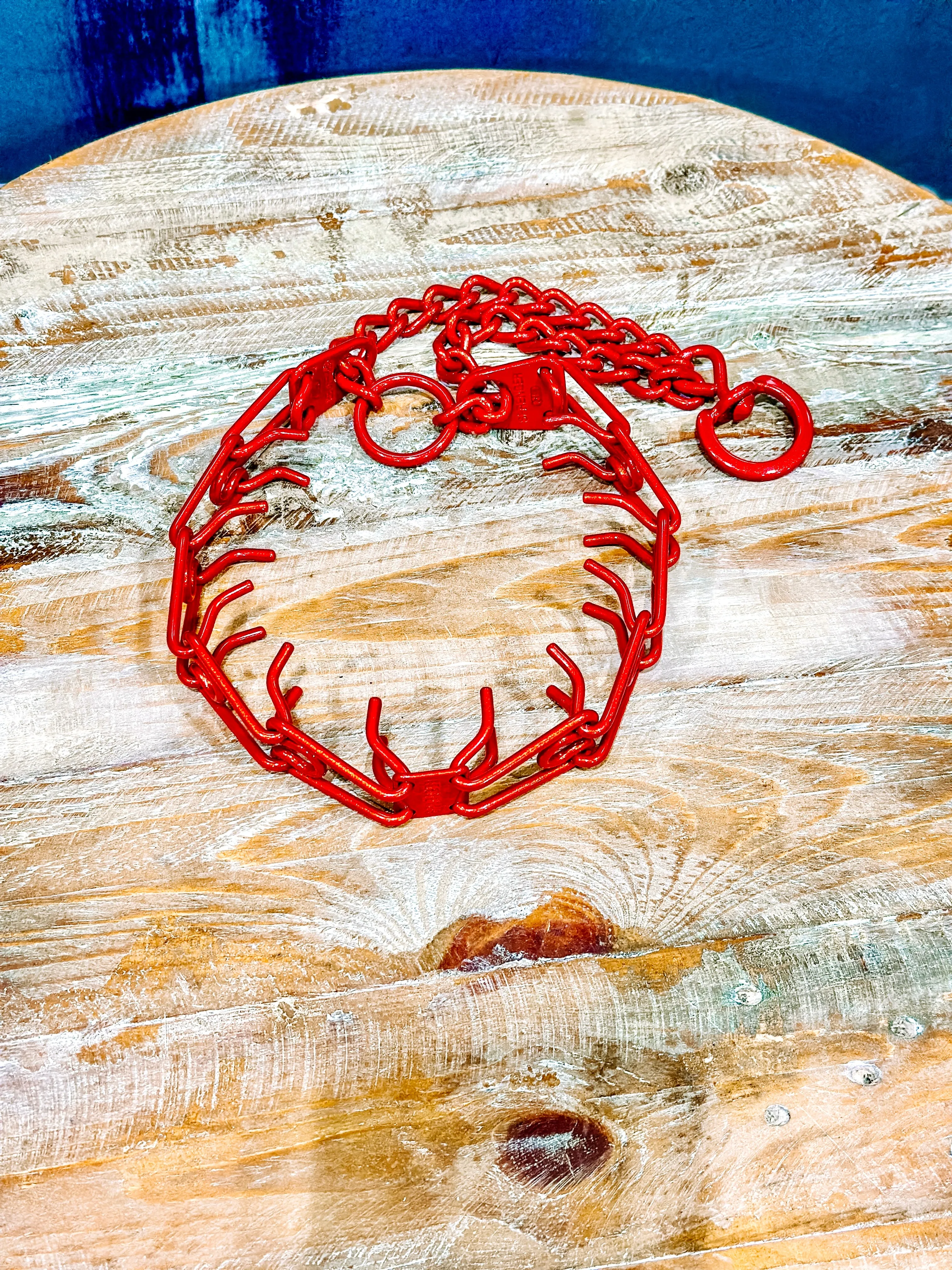 Illusion Red Custom Powder Coated Herm Sprenger Prong Collar for Dogs